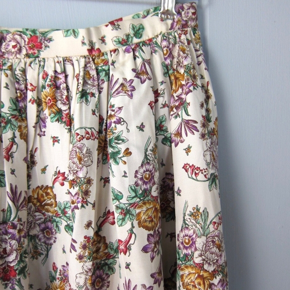 100% silk 70th vintage skirt - Picture 2 of 7